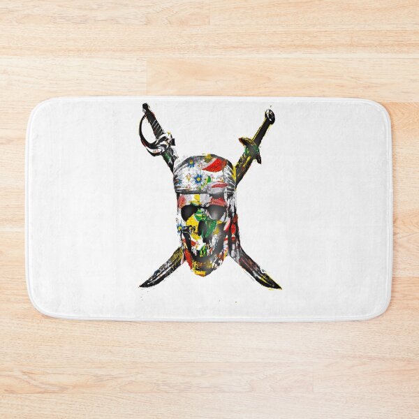 Item preview, Canal flowers pirate skull bywhacky designed and sold by designbywhacky.