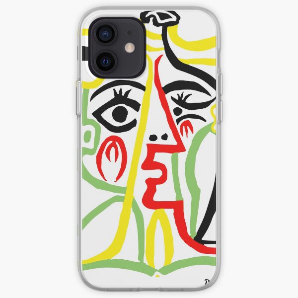Pablo Picasso, Jacqueline avec chapeau de paille 1962, oeuvre pour affiches imprime T-shirts femmes hommes enfants Coque souple iPhone
