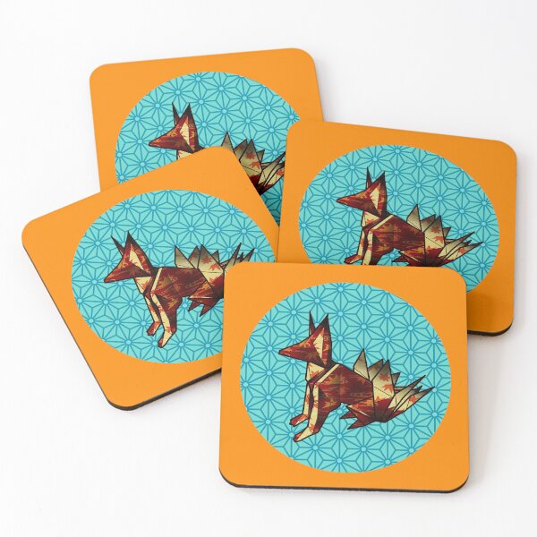 Item preview, Kitsune origami with hemp leaf pattern  designed and sold by Blacklinesw9.
