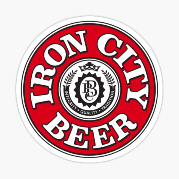 IRON CITY Pittsburgh Brewing IC Steel Worker 4 STICKER decal craft beer brewery 