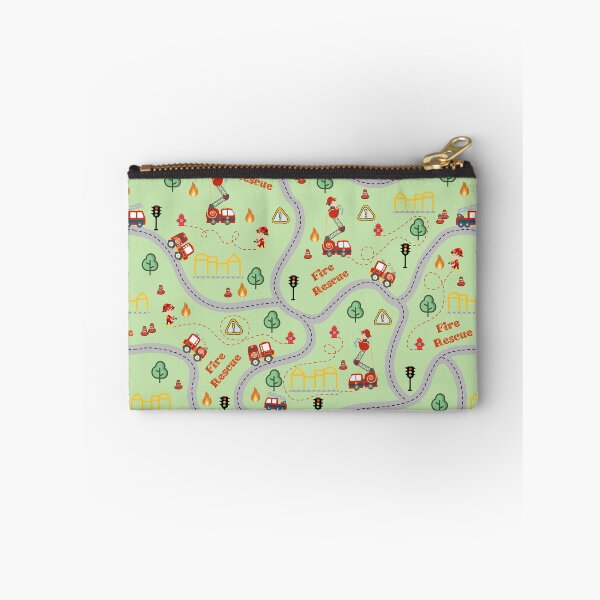 Aperçu de l'œuvre Pompier mignon transparente motif enfant vert clair créée et vendue par Arch4Design.