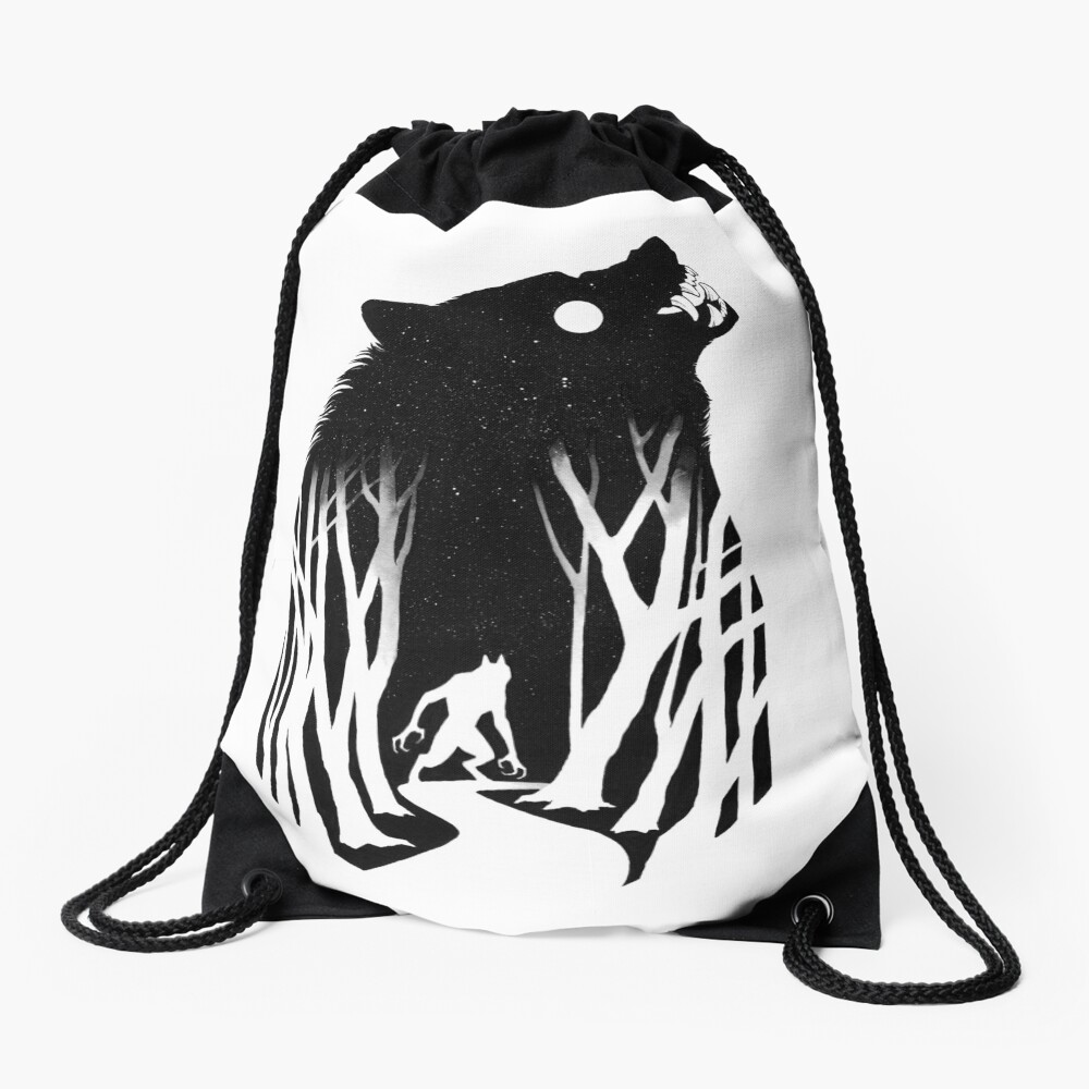Beast of Bray Road Drawstring Bag