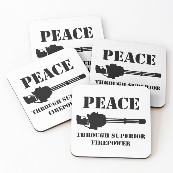 Item preview, Peace Through Superior Firepower (Black) designed and sold by TheLastStand.
