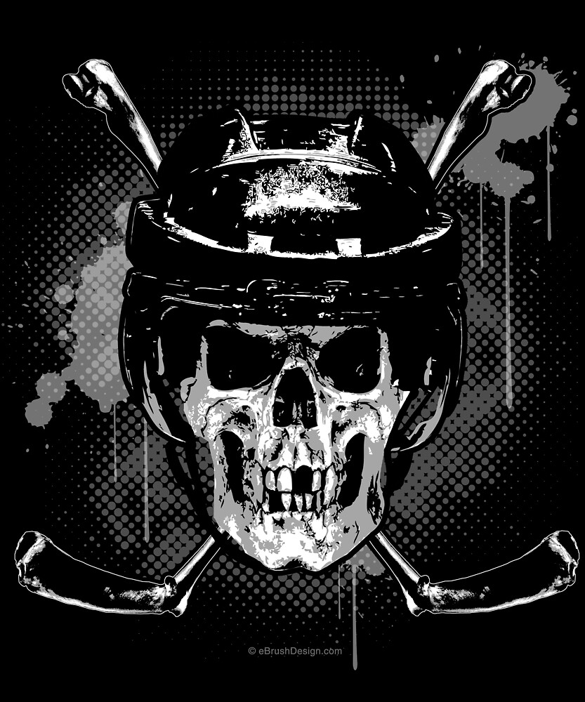 “Hockey Skull” by eBrushDesign | Redbubble