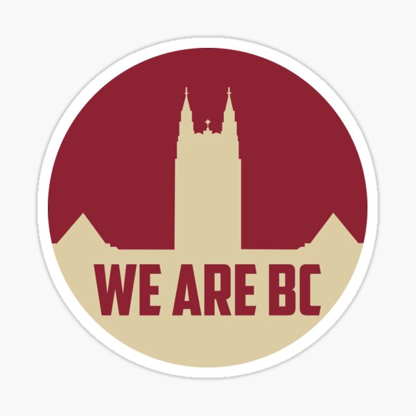 Boston College "We Are BC" Circle Sticker