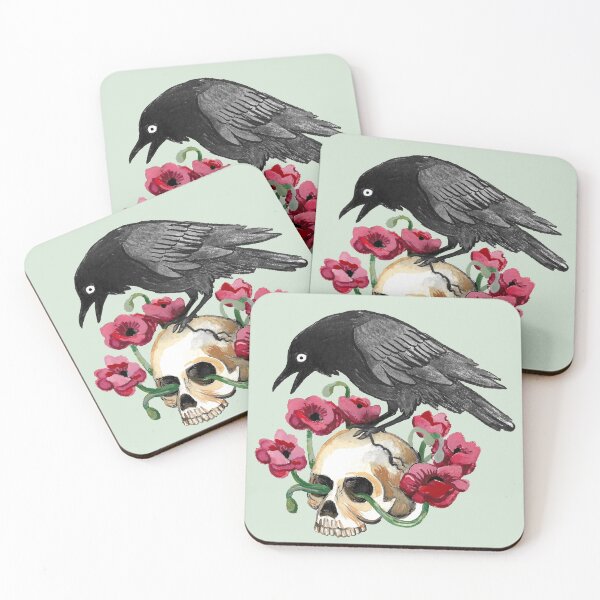 Item preview, Crow, Skull and Poppies designed and sold by Aimee Lockwood.