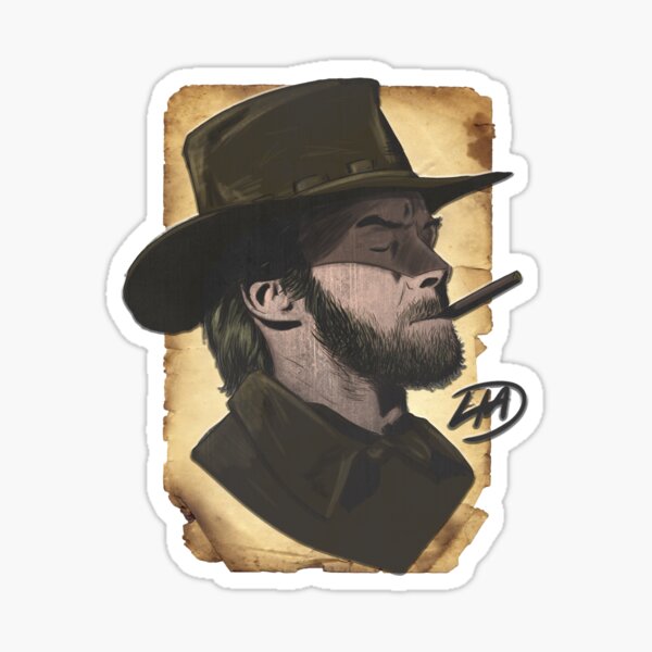 Cowboy Eastwood Sticker