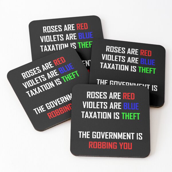 Item preview, Taxation is Theft Poem designed and sold by TheLastStand.