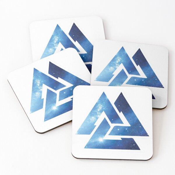Item preview, Blue Galaxy Valknut designed and sold by YeagerBombs.