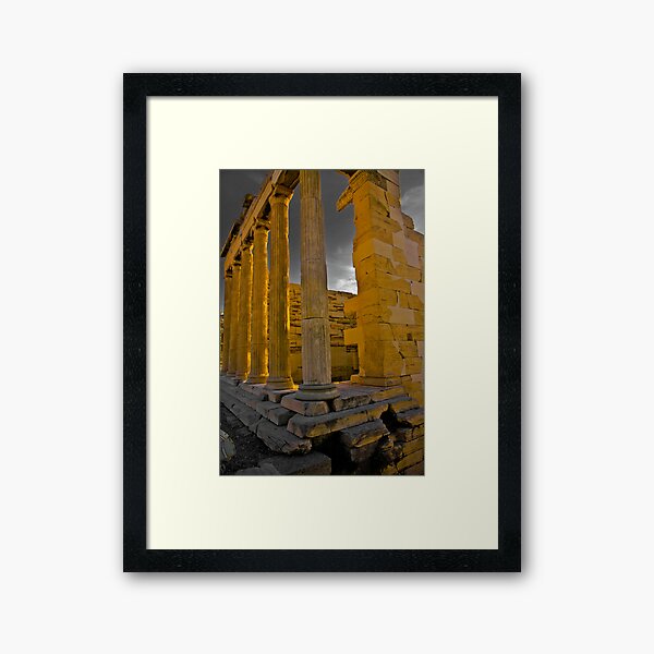 East Side of the Erechtheum, Greece Framed Art Print