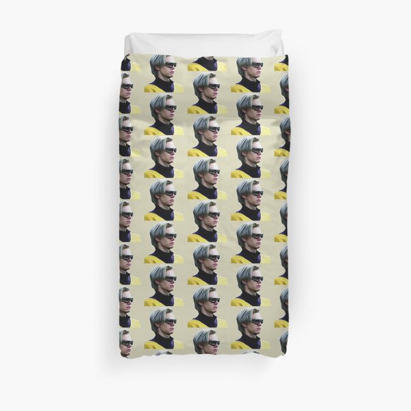 Silver Evan Cutout Edit Duvet Cover