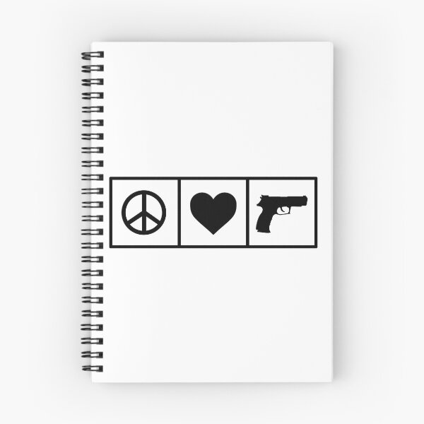 Item preview, Peace. Love. Guns. (Black) designed and sold by TheLastStand.