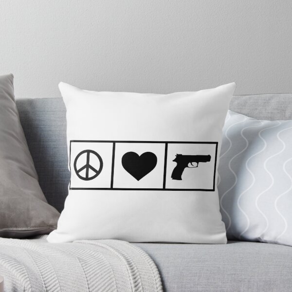 Item preview, Peace. Love. Guns. (Black) designed and sold by TheLastStand.