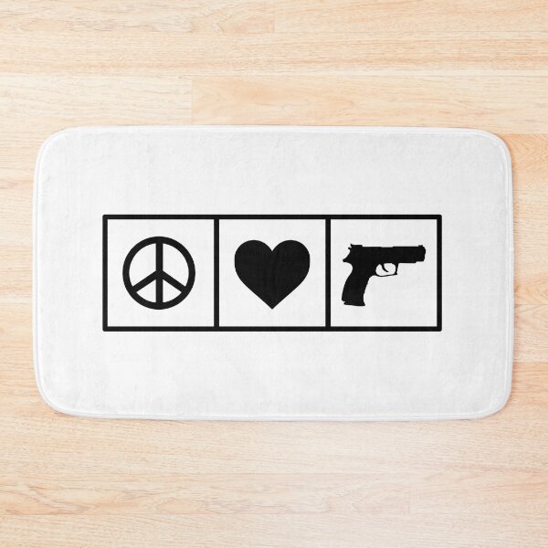 Item preview, Peace. Love. Guns. (Black) designed and sold by TheLastStand.