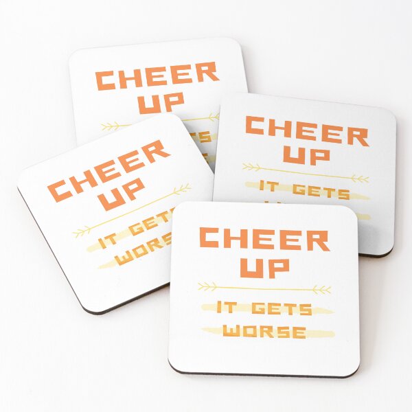 Item preview, Cheer Up Sad Depressed Funny Cute Sarcastic Emotional Joke Silly Gift Idea designed and sold by EpsilonEridani.
