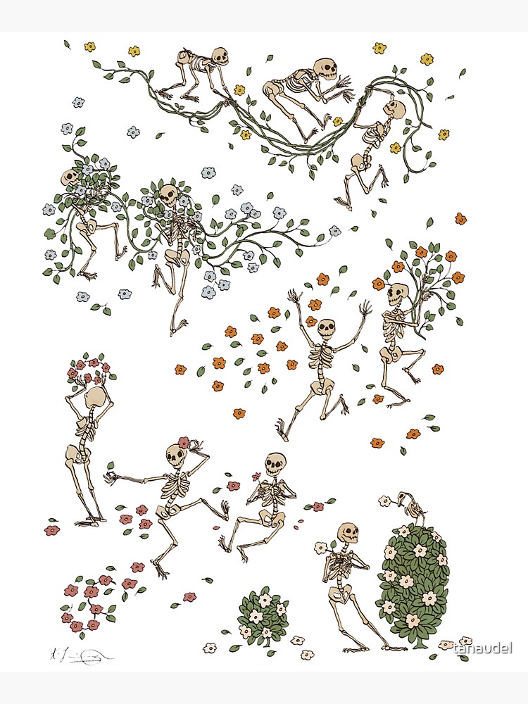 Skeletons with garlands by tanaudel