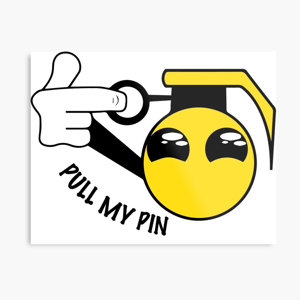 Pull My Pin Grenade Canvas Print By Yeagerbombs Redbubble