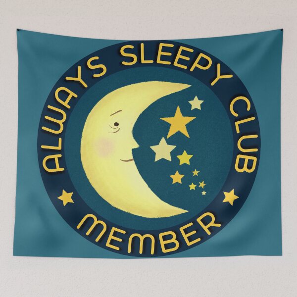 Item preview, Always Sleepy Club Member Badge designed and sold by BunnyThePainter.