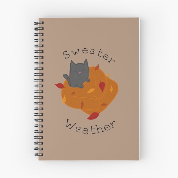 Item preview, Sweater Weather Cosy Cat Fall Drawing  designed and sold by SharkaSplat.