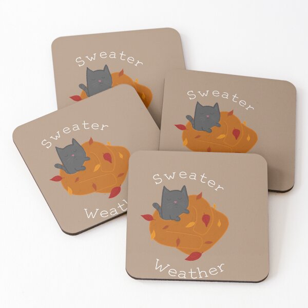Item preview, Copy of Sweater Weather Cosy Cat Fall Drawing  designed and sold by SharkaSplat.