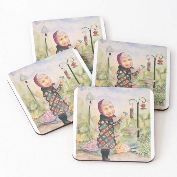 Item preview, Granny with her birds designed and sold by novofamily853.