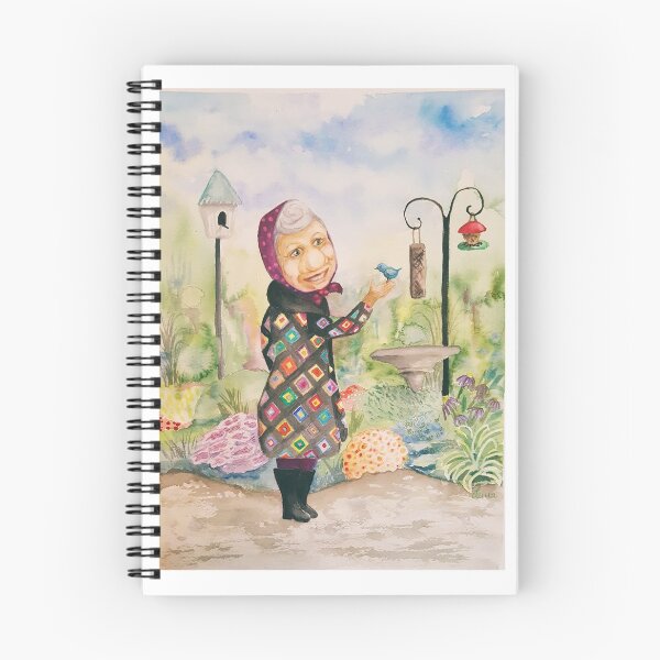 Item preview, Granny with her birds designed and sold by novofamily853.