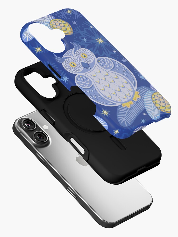 Aperçu 2 sur 4. Coque iPhone avec l'œuvre Hiboux créée et vendue par olgart.
