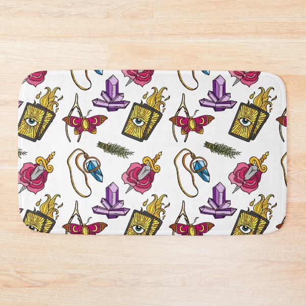 Item preview, Witchcraft Elements Seamless Pattern designed and sold by thebeeholder.