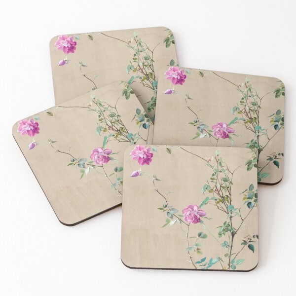 Item preview, Fidelia Bridges Pink Roses 1875 Watercolor on Wove Paper designed and sold by Kyle Hamar.