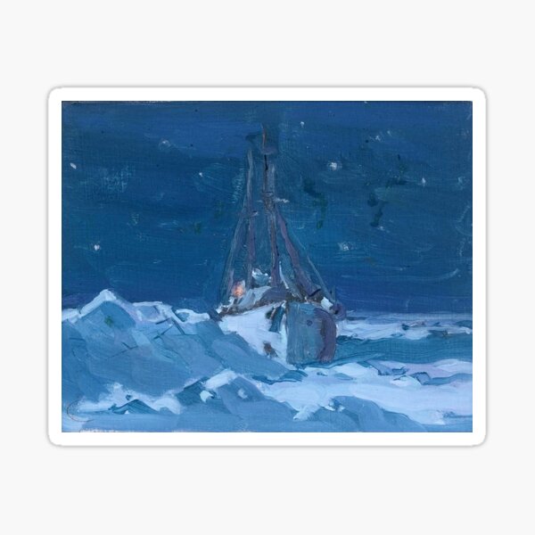 Vista previa del artículo con la obra «Clarence Gagnon - Noche ártica», diseñado y vendido por ArtExpression.