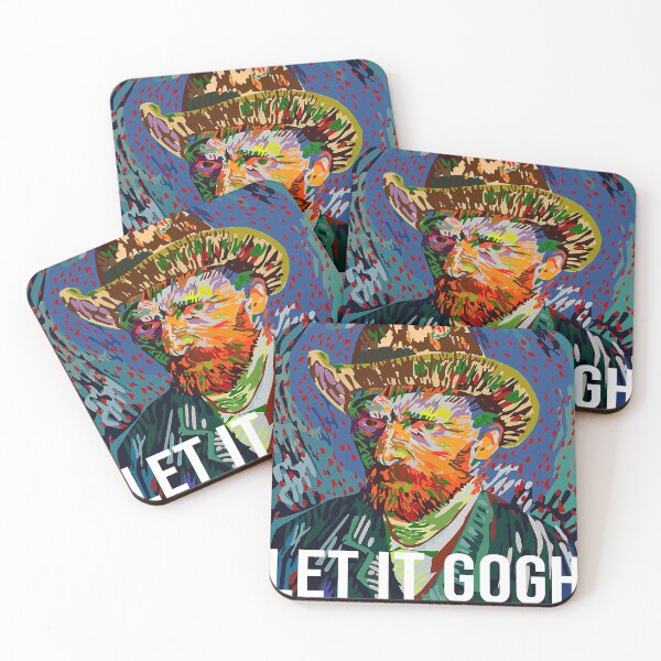 Item preview, let it gogh - Vincent van gogh pun - art nerd designed and sold by tziggles.