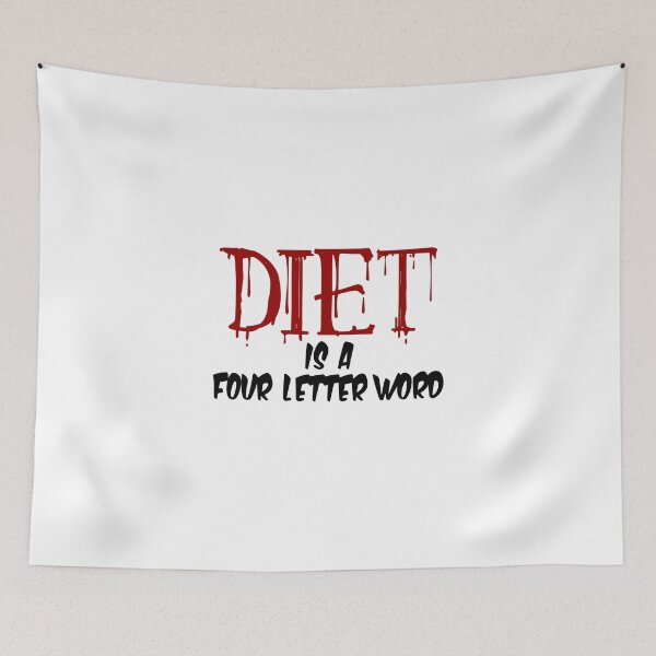 Item preview, Diet Is A Four Letter Word Dieting  designed and sold by jaycartoonist.