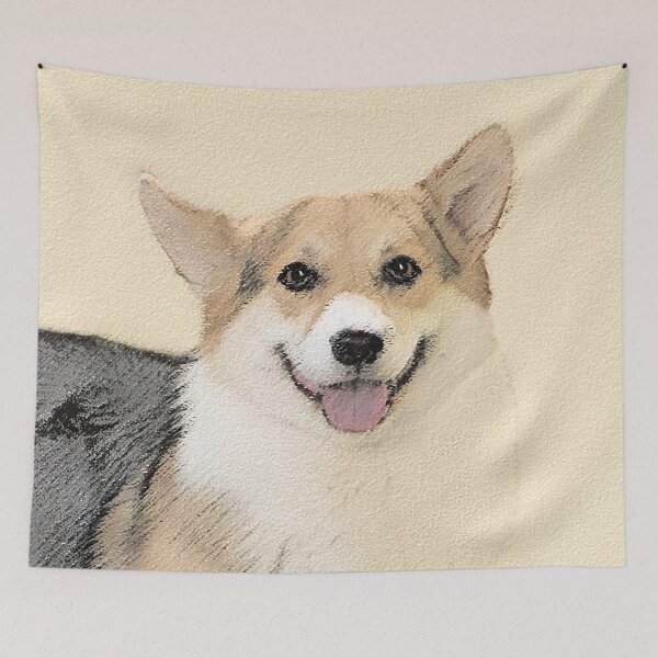 Item preview, Pembroke Welsh Corgi Painting - Original Dog Art designed and sold by alpendesigns.