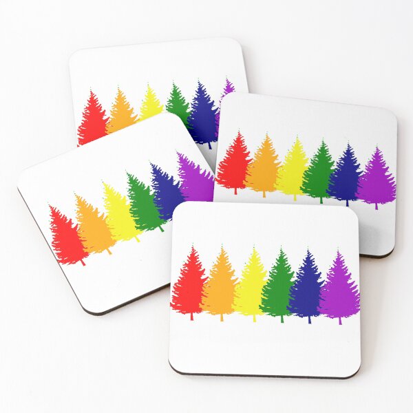 Item preview, Funny Love Pride Shirt - LGBT Funny Tshirts Xmas Trees designed and sold by SolarFlair Designs.