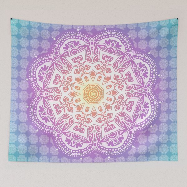 Item preview, Three colored gradient Mandala designed and sold by bohoDecor.