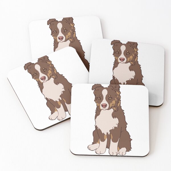Item preview, Red Tri Australian Shepherd - Aussie Ripley designed and sold by Ivy Fox Illustration.