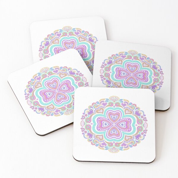 Item preview, "Pastel Passion" | Hearts And Flowers designed and sold by LiseHoltArt.