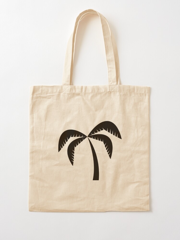 palm tree tote bag