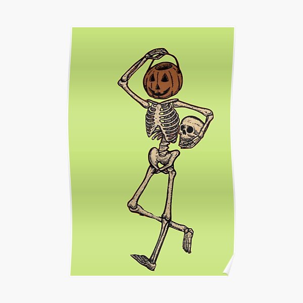 Roblox Oof Dabbing Halloween Tshirt Poster By Smoothnoob Redbubble - mr bones roblox