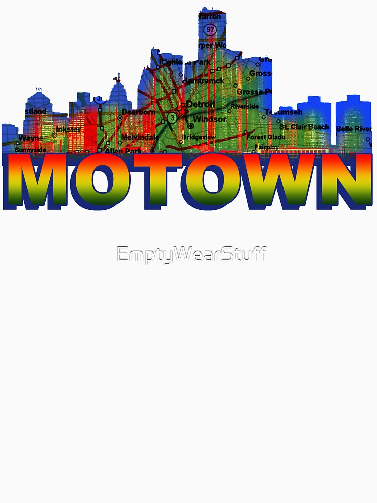 "MOTOWN" T-shirt for Sale by EmptyWearStuff | Redbubble | motown t