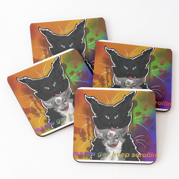 Item preview, gay cats designed and sold by SkullRaptor.