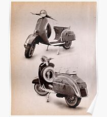 Vespa Scooter 1969 Poster