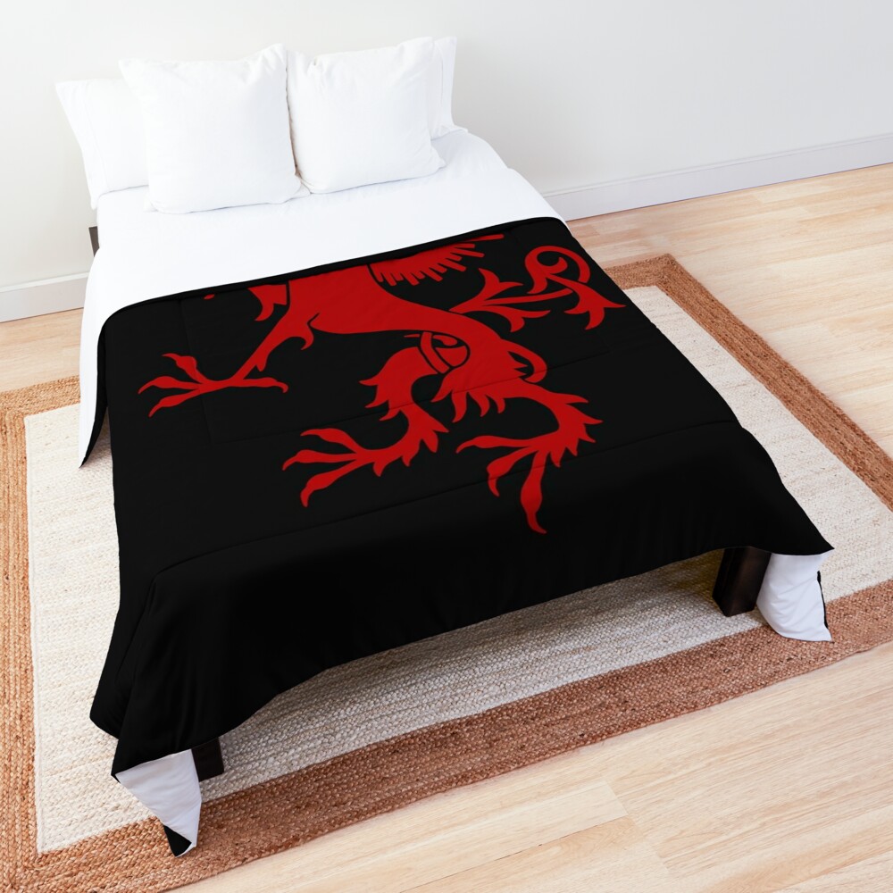 Mythical Griffin Red Comforter