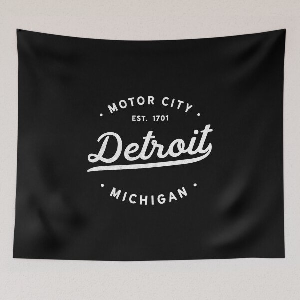 Item preview, Detroit Michigan Motor City Classic Vintage Retro Est 1701 designed and sold by ripsydesigns.