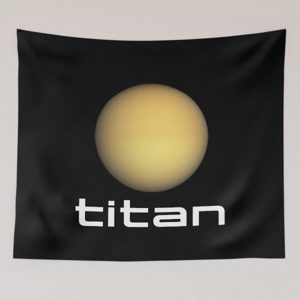Artikelvorschau, Sonnensystem Saturn Mond Titan Weltraum Astronomie entworfen und verkauft von Creekman Designs.