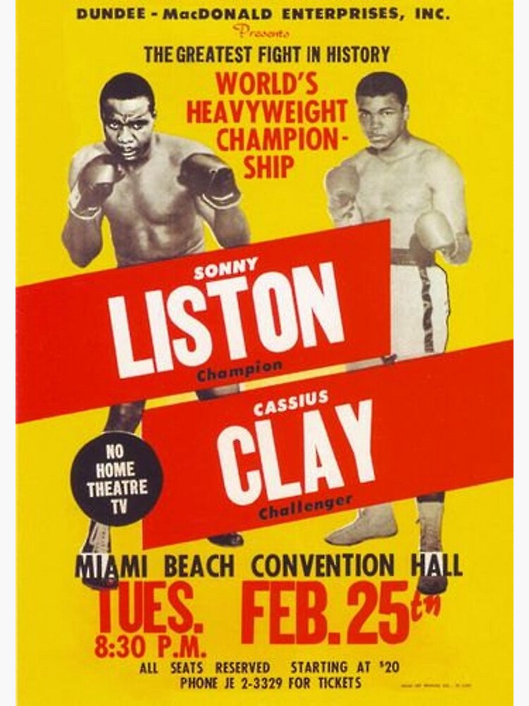 Cassius Clay (Ali) Vs Sonny Liston - February 25Th, 1964