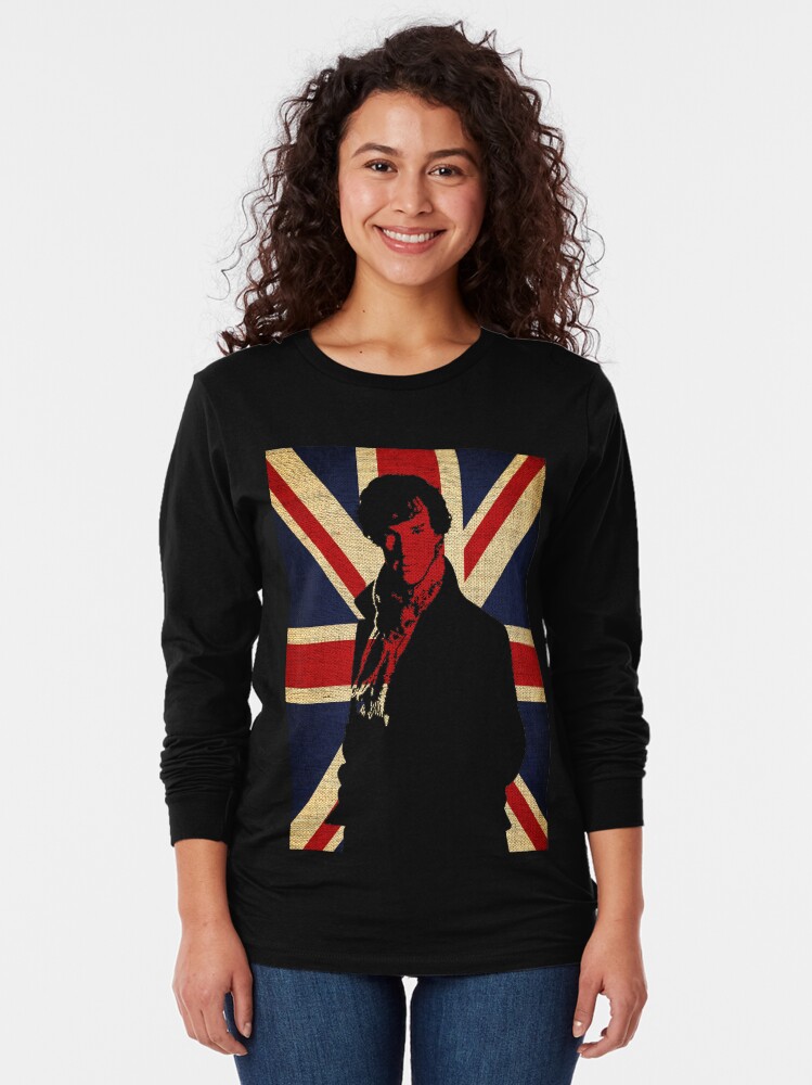 Alternate view of I Believe in Sherlock Holmes Long Sleeve T-Shirt
