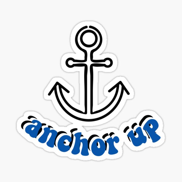 Item preview, anchor up sticker designed and sold by Tess & Phoebe Diamond.