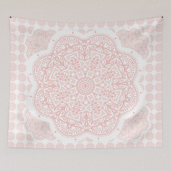 Item preview, Baby Pink Boho Mandala designed and sold by bohoDecor.