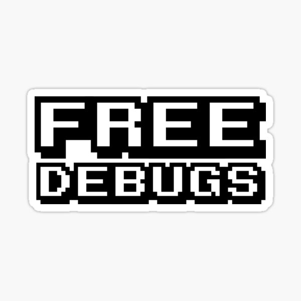 FREE DEBUGS Sticker